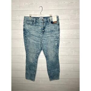 LC Lauren Conrad distressed high rise skinny ankle jeans Size 18S NWT